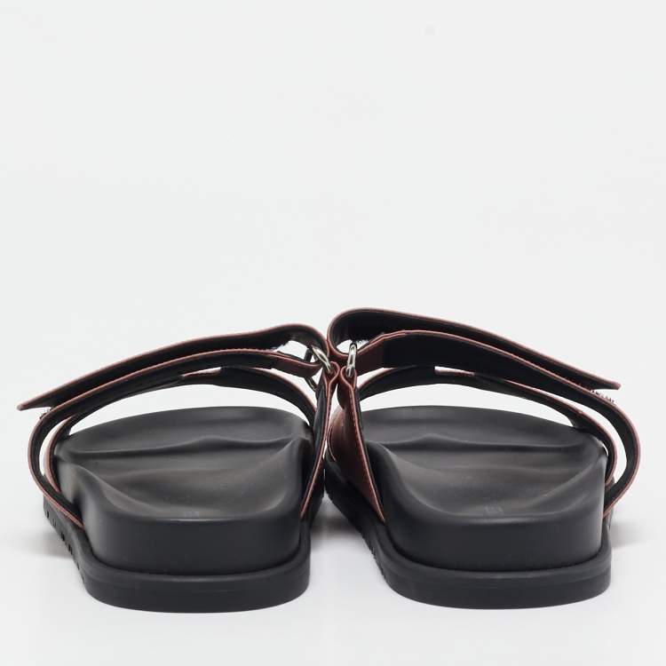 Hermes Pink Satin Chypre Slides Size 36